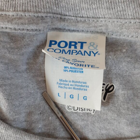 Classic Mickey Mouse Distressed Disney - New Large Heather Grey T-Shirt - Picture 4 of 6